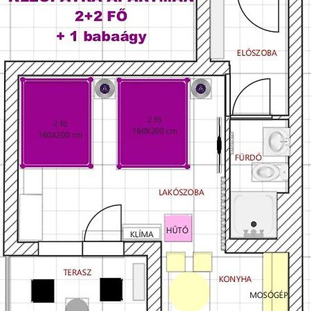 Kleopatra Apartman ไฮจ์ดุสโซบอสโล ภายนอก รูปภาพ